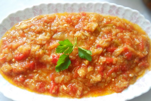 domatesli patlıcan sos