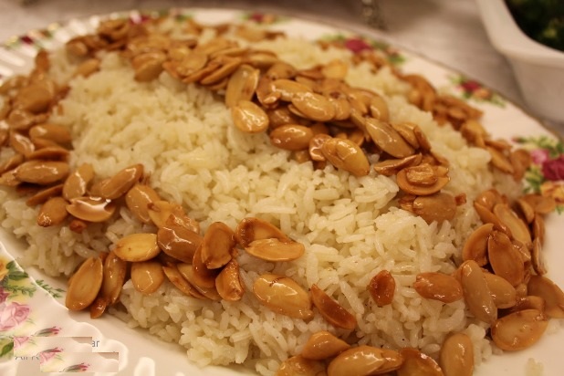 bademli pirinç pilavı