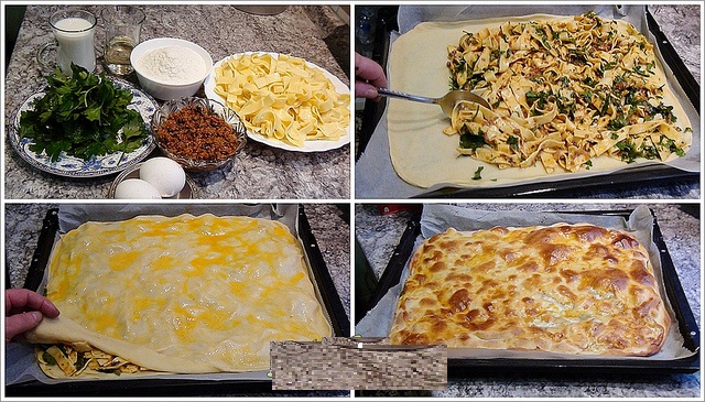El Açması Kıymalı Erişteli Börek Tarifi pratik kolay oktay usta kolay