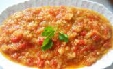 Kış İçin Domatesli Patlıcan Sosu Tarifi